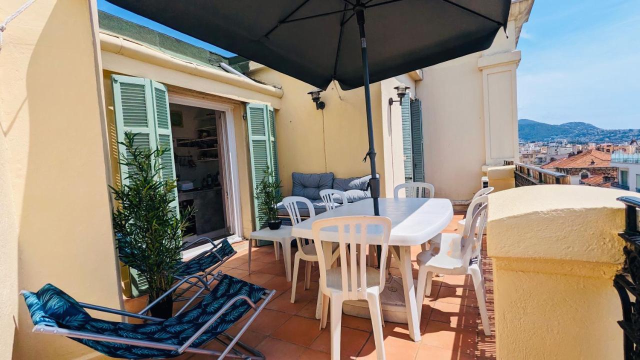 "Studio Ensoleille A Deux Pas Des Plages Avec Sa Grande Terrasse Privee !" Nice Eksteriør billede